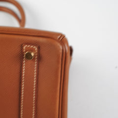Hermes Birkin 30 Gold Epsom - B Square 1998