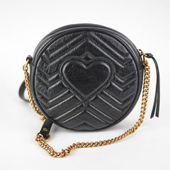 Gucci Marmont Round Black Crossbody