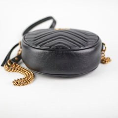 Gucci Marmont Round Black Crossbody