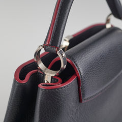 Louis Vuitton Taurillion Capucines BB Navy/Fuschia