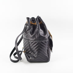 Saint Laurent Joe Quilted Backpack Black