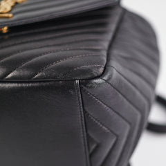 Saint Laurent Joe Quilted Backpack Black