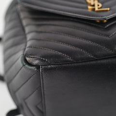 Saint Laurent Joe Quilted Backpack Black