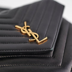 Saint Laurent Joe Quilted Backpack Black