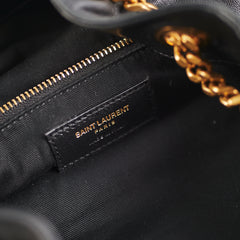 Saint Laurent Joe Quilted Backpack Black