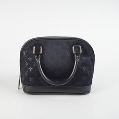 Louis Vuitton Vintage Alma Mini Satin Black