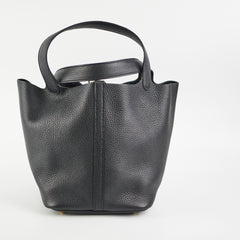 Hermes Picotin 22 Clemence Black