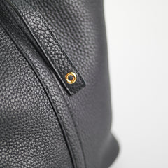 Hermes Picotin 22 Clemence Black