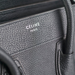 Celine Luggage Micro Black
