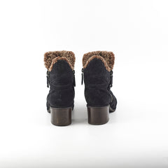 Chanel Suede Black Boots Size 35.5