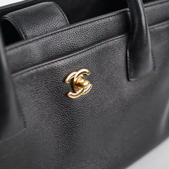 Chanel Cerf Tote Cavair Black