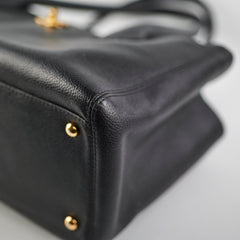 Chanel Cerf Tote Cavair Black