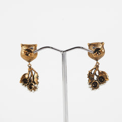Gucci Panther Drop Earrings