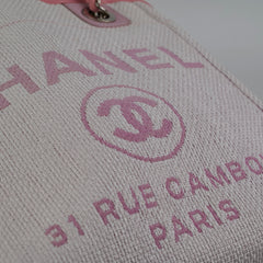 Chanel Deauville Small Tote Pink