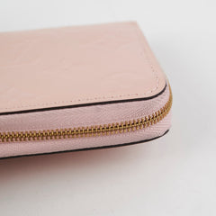 Louis Vuitton Patent Zip Around Wallet Light Pink