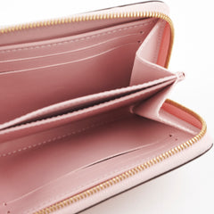 Louis Vuitton Patent Zip Around Wallet Light Pink