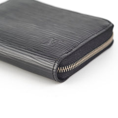 Louis Vuitton Epi Zip Around Wallet Black