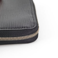 Louis Vuitton Epi Zip Around Wallet Black