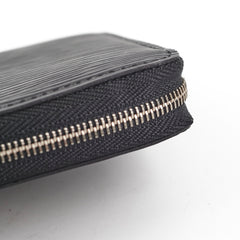 Louis Vuitton Epi Zip Around Wallet Black