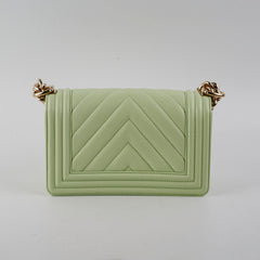 Chanel Caviar Boy Small Light Green (2022)