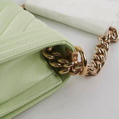 Chanel Caviar Boy Small Light Green (2022)