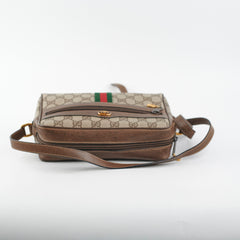 Gucci Monogram Messenger Crossbody Bag