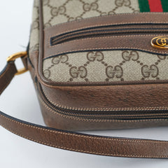Gucci Monogram Messenger Crossbody Bag