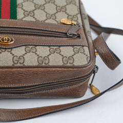Gucci Monogram Messenger Crossbody Bag