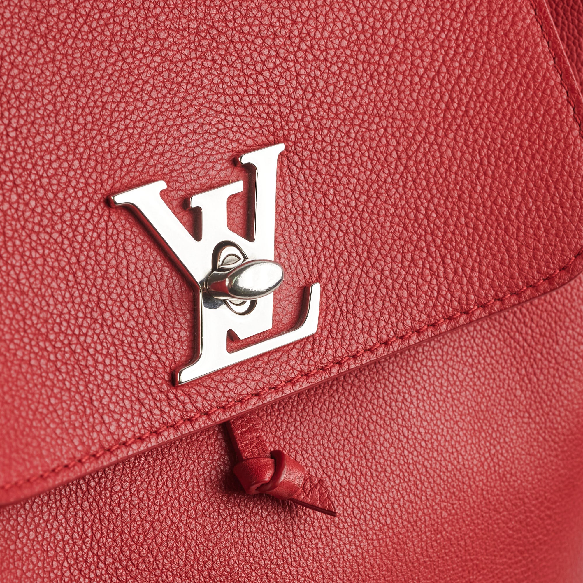 louis vuitton backpack red Louis Vuitton 2016 Taurillon Lockme Backpack