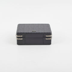 Christian Dior Mini Lock Canvas Crossbody Bag Black/Blue