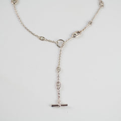 Hermes Farandole Silver Long Necklace 120 cm