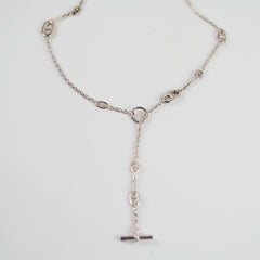 Hermes Farandole Silver Long Necklace 120 cm