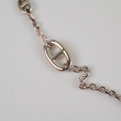 Hermes Farandole Silver Long Necklace 120 cm