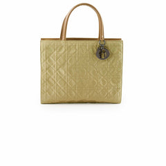 Christian Dior Vintage Lady Dior Bag in Green Cannage Nylon