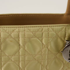 Christian Dior Vintage Lady Dior Bag in Green Cannage Nylon