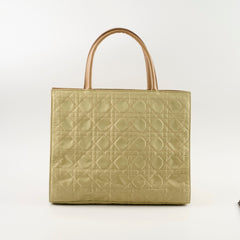 Christian Dior Vintage Lady Dior Bag in Green Cannage Nylon