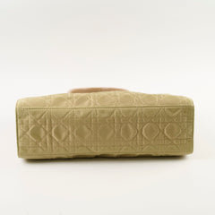 Christian Dior Vintage Lady Dior Bag in Green Cannage Nylon