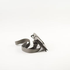 Fendi Mini Leather Crossbody Bag Grey