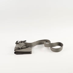 Fendi Mini Leather Crossbody Bag Grey