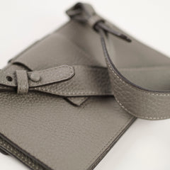 Fendi Mini Leather Crossbody Bag Grey