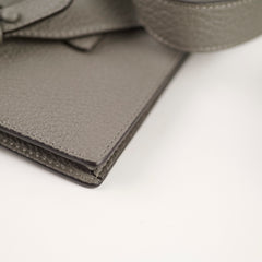 Fendi Mini Leather Crossbody Bag Grey