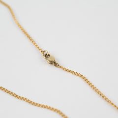 Chanel CC Heart Enamel Gold Tone Necklace