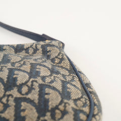 Christian Dior Vintage Saddle Pouch Blue