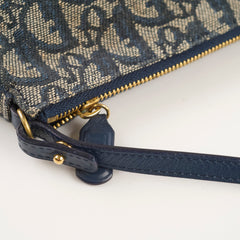 Christian Dior Vintage Saddle Pouch Blue