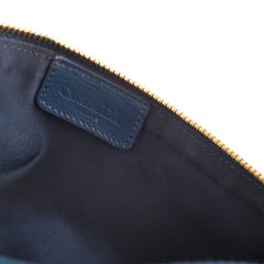 Christian Dior Vintage Saddle Pouch Blue