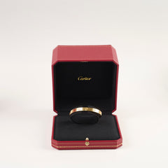 Cartier Love Bracelet Cuff Yellow Gold Size 17 CRB6032417