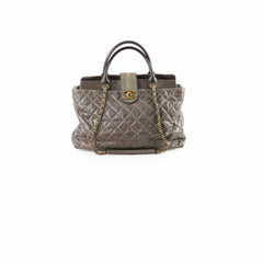 Chanel Quilted Leather and Stingray Shopper Tote Grey 16 Series