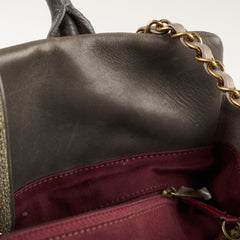 Chanel Quilted Leather and Stingray Shopper Tote Grey 16 Series