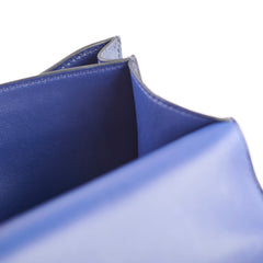 Hermes 18 Constance Bleu Saphir Ostrich Z Stamp