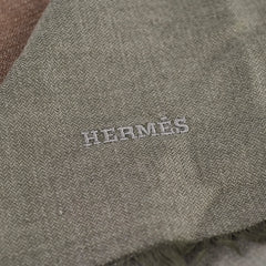 Hermes Grey Shawl 120cm